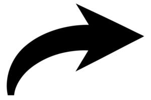 An arrow pointing left on a white background vector
