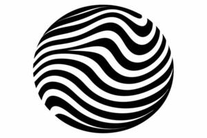 A black and white image of a fingerprint vector