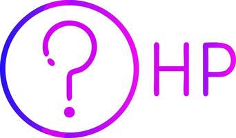 Hp logo with question mark vector