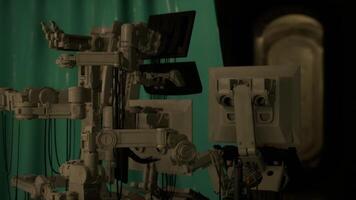 CGI Advanced laboratory equipment in a secret underground science bunker video