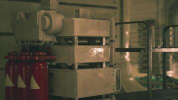 CGI Advanced science laboratory equipment arranged in a secret underground bunker video