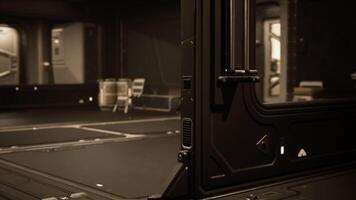 CGI Exploring the interior of a space station habitat designed for astronauts video