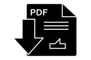 Pdf file icon illustration vector