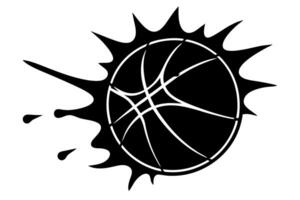Basketball ball with splashes vector