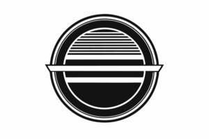 A black and white logo for a restaurant vector
