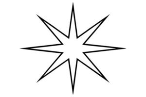 Starburst coloring page vector