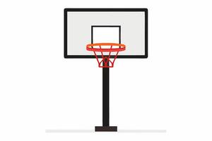 Basketball hoop on a white background vector