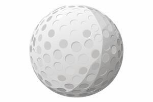 A golf ball with holes on it is shown vector