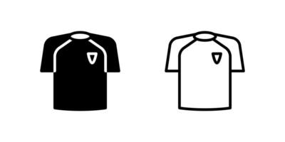 Soccer jersey icon set for team identification vector