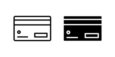 Credit card icon set for digital payments, checkout interface, and financial transactions vector