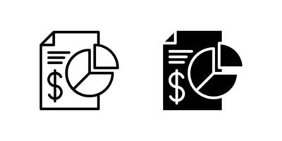 Stock icon set with charts and documents for trading, analytics, and market portfolios vector
