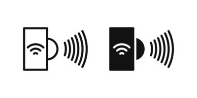 Sensor icon set representing smart sensors used in home automation and IoT systems. vector