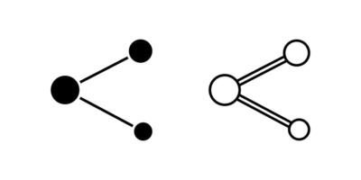 Share icon set for content sharing, networking, or communication. vector
