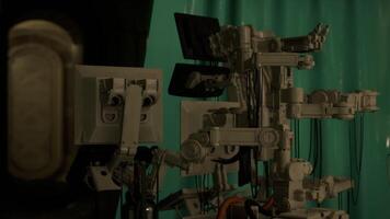 CGI Advanced robotics and laboratory equipment in a hidden science bunker video