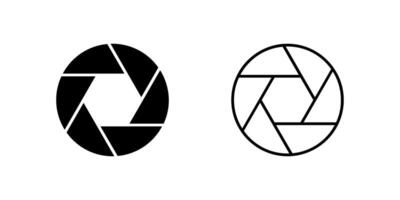 Icons of two cameras for filming and media. Represent record and stream. vector