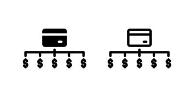 Clean credit payment card icon for online transactions, banking, and financial services. Useful for e-commerce and digital payment concepts. vector