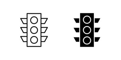 Essential traffic light signal icon set for transportation, road safety, and urban navigation. Useful for city, driving, and communication designs. vector