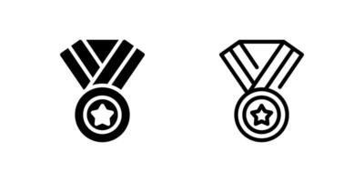 Classic medal icon symbolizing awards, honors, and achievements. Ideal for sports, education, and recognition designs. vector