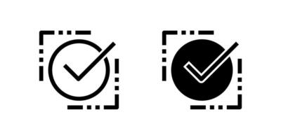 Clean check mark icon set for validation, success, and completion. Perfect for user interfaces, forms, and approval processes. vector