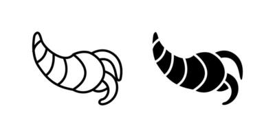 Classic cornucopia icon set symbolizing abundance, harvest, and Thanksgiving. Ideal for autumn, prosperity, and gratitude themes. vector