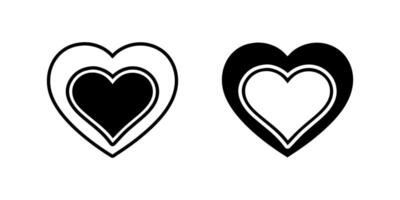 Universal heart icon set symbolizing love, relationships, and emotions. Ideal for romance, health, and social connection themes. vector
