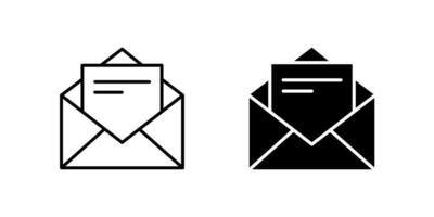Sleek email icon set design perfect for enhancing email applications and websites. vector