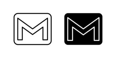 Distinctive email logo icon set ideal for communication platforms and branding. vector