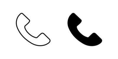 Modern phone icon set ideal for mobile technology, communication, and app interfaces. vector