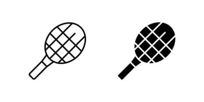 Dynamic tennis racket and ball icon set for sports, games, and athletic competition. Perfect for recreation, training, and outdoor activity. vector