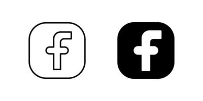 A stylized letter F icon, commonly used to represent social media networks and digital communication platforms. Ideal for online community and sharing themes. vector