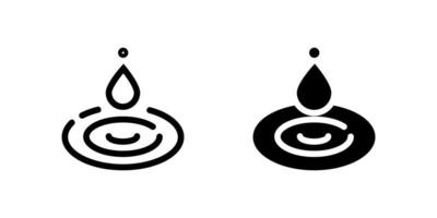 Abstract water rings icon set representing drops, ripple effects, and liquid surfaces. Ideal for purity, freshness, and environmental themes. vector
