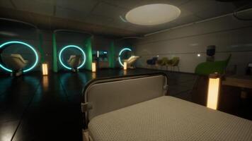 CGI Futuristic hospital with sleek design and advanced patient care facilities video