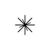 Starburst Innovation New Idea Icon vector