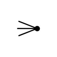 Focused Beam Concentration Point Icon vector