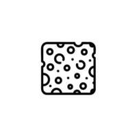 Foam Texture Porous Surface Icon vector