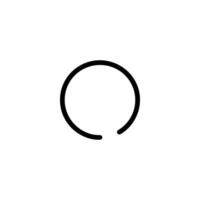 Circular Loading Progress Arc Indicator vector