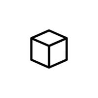 Solid Block Strength Stability Icon vector