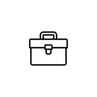 Closed Toolbox Handle Latch Outline vector