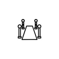 Monochrome Red Carpet VIP Entrance vector