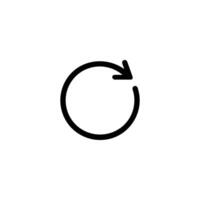 Circular Rotate Arrow Gesture Symbol vector