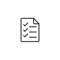 Usability Heuristic Document Checklist Symbol vector
