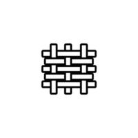 Woven Fabric Grid View Icon vector