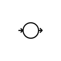 User Flow Node With Directional Arrows vector
