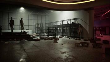 CGI Devastation inside a retail store after a robbery in the early morning hours video