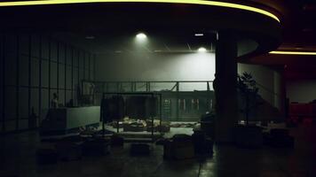 CGI Store interior devastated by marauders during late night burglary event video