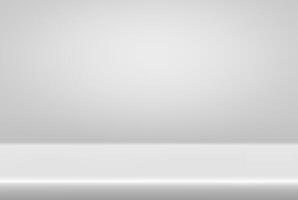 Empty photography studio limbo with gray bg - clean gradient background for professional shoots. vector