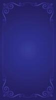 Elegant blue background with ornate frame vector
