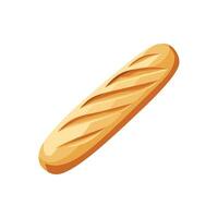 A cartoon baguette isolated on a white background vector