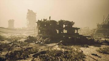 CGI Devastation in the city left barren after intense military conflict video