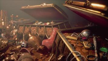 CGI Golden treasures discovered in a hidden dungeon video